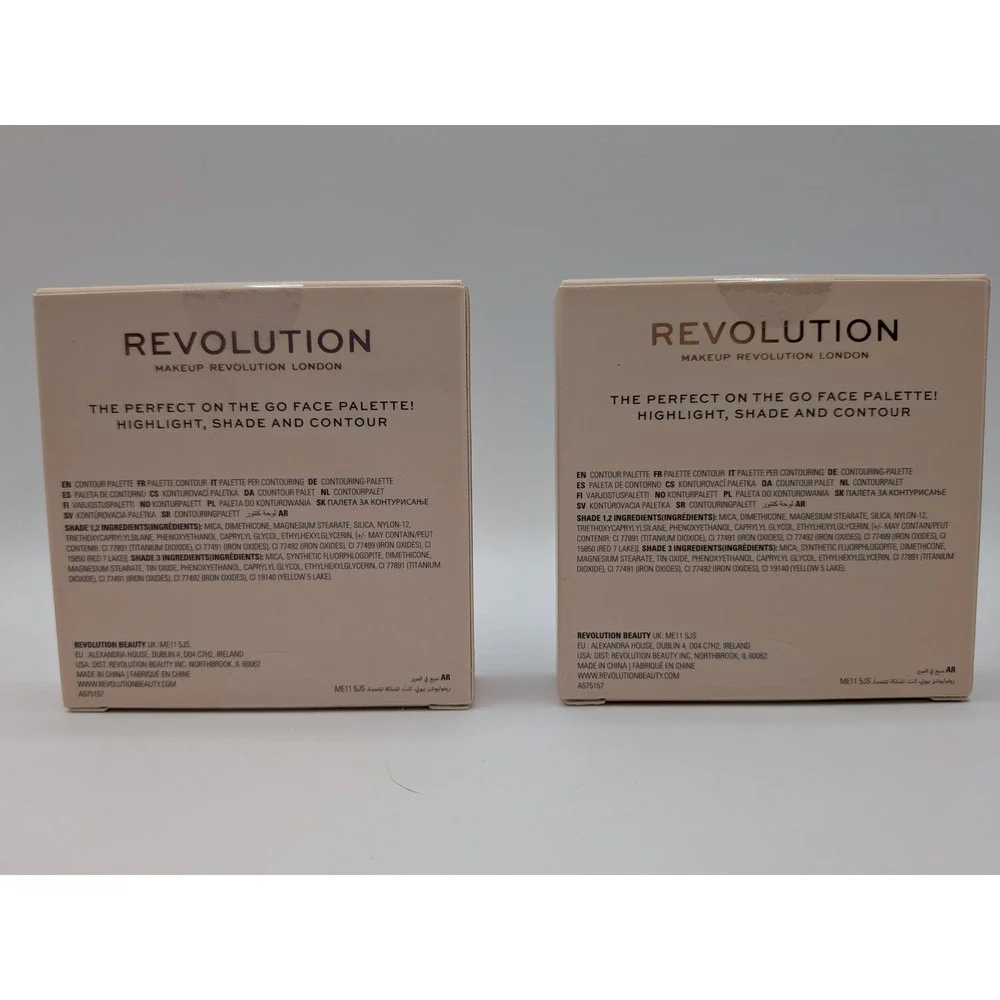 Revolution Makeup London Contour Powder Compact 2pk Highlight Shade Contour
